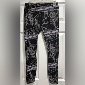Pact Organic Cotton Black and Purple Leggings